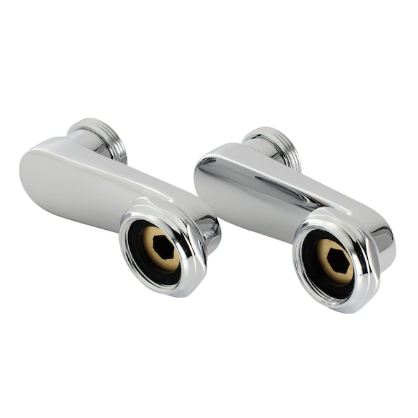 Aqua Vintage Swing Arms for Wall Mount Clawfoot Tub Faucet, Chrome AET135-1 - main